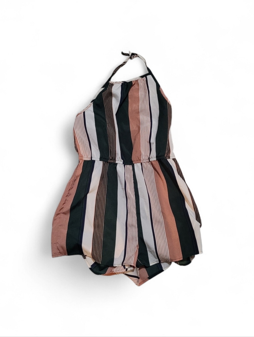 Striped Sleeveless Romper